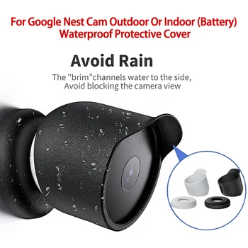 עבור Google מצלמה עמיד למים סיליקון במקרה של גוגל הקן קאם חיצוני או פנימי (סוללה) מצלמת אבטחה כיסוי מגן